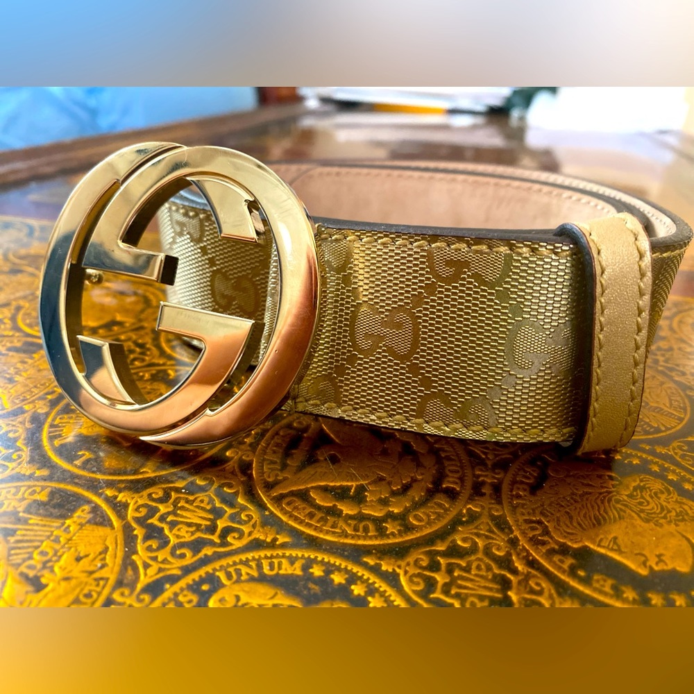 Gold Gucci Belt